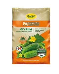 Fertilizer dry Fasco 5M Rodnichok mineral for cucumbers granulated 1kg - cheap price - pharm-pills.com