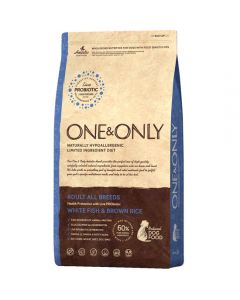 One & Only dry food white fish with rice for dogs of all breeds 3kg - cheap price - pharm-pills.com