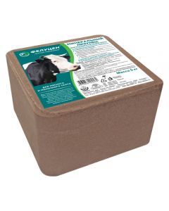 Felucene mineral lick for cattle (briquette, 5kg) (under the holder) - cheap price - pharm-pills.com