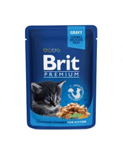 Brit Premium for kittens chicken (pieces in sauce) 100g - cheap price - pharm-pills.com