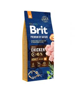 Brit Premium by Nature dry food for adult dogs of medium breeds 15kg - cheap price - pharm-pills.com