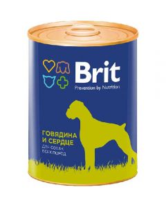 Brit (Brit) canned food for dogs Beef and heart 850g - cheap price - pharm-pills.com