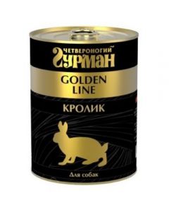 Four-legged gourmet Gold line Rabbit natural in jelly for dogs 340g - cheap price - pharm-pills.com