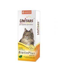 Unitabs BiotinPlus (Unitabs BiotinPlus) paste with biotin and taurine for cats 120ml - cheap price - pharm-pills.com