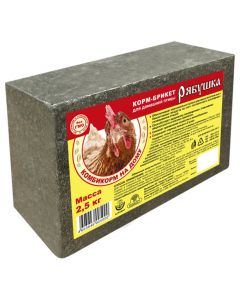 Feed briquette Grouse for poultry (briquette, 2.5kg) - cheap price - pharm-pills.com