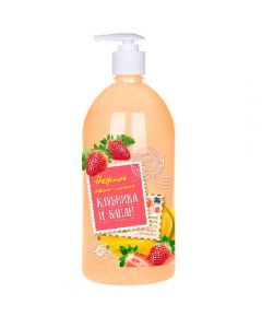 Fragrant Bell cream soap Strawberry and Banana with dispenser 1l - cheap price - pharm-pills.com