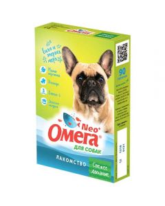 Omega Neo + treat Fresh breath with mint and ginger for dogs 90 tablets - cheap price - pharm-pills.com