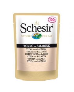 Schesir Shezir canned food for cats Tuna and Salmon 100g - cheap price - pharm-pills.com