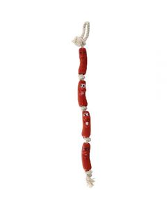 Toy for dogs Four sausages, rope 630mm - cheap price - pharm-pills.com