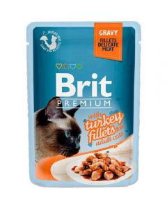 Brit Premium Gravy Turkey fillets for cats turkey fillet pieces in sauce, spider 85g - cheap price - pharm-pills.com