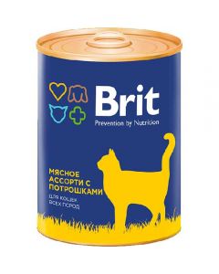 Brit Premium wet food for cats, cold cuts with giblets 340g - cheap price - pharm-pills.com