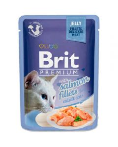 Brit Premium Jelly Salmon for cats salmon fillet pieces in jelly, spider 85g - cheap price - pharm-pills.com