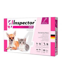 Inspector mini drops for cats and dogs 0.5-2kg - cheap price - pharm-pills.com