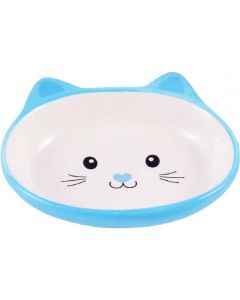 CeramicArt ceramic bowl for cats Cat muzzle 160ml blue - cheap price - pharm-pills.com