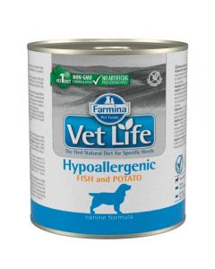 Farmina Vet Life (Hypoallergenic) canned food for dogs hypoallergenic. fish with potatoes 300g - cheap price - pharm-pills.com