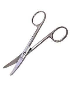Curved surgical blunt scissors, length 140mm - cheap price - pharm-pills.com