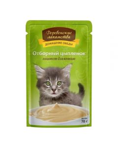 Rustic delicacies Home-made meals select chicken. Pate for kittens, spider 70g - cheap price - pharm-pills.com