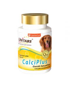 Unitabs CalciPlu with calcium and vitamin D for dogs (100 tablets) 150g - cheap price - pharm-pills.com