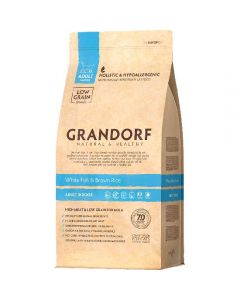 Grandorf Grandorf Cat Indoor white fish with brown rice for cats 2kg - cheap price - pharm-pills.com