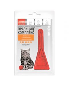 Prazicide complex for cats over 4 kg pipette 0.8 ml - cheap price - pharm-pills.com