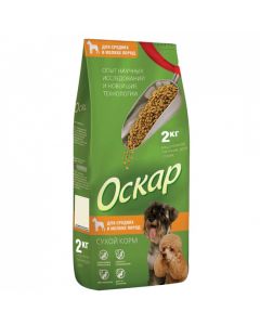 Oscar dry food for dogs of medium and small breeds 2,2 kg - cheap price - pharm-pills.com