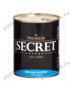 Secret Premium canned food for dogs cold cuts with giblets 850g - cheap price - pharm-pills.com