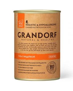 Grandorf canned food for dogs Goose and Turkey (GOOSE & TURKEY) 400g - cheap price - pharm-pills.com