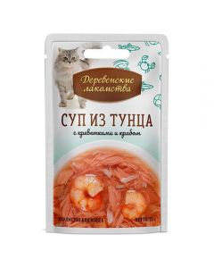 Rustic delicacies Tuna soup with shrimps and crab for cats 35g - cheap price - pharm-pills.com