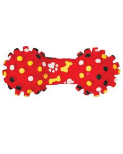 Dumbbell with spikes vinyl toy for dogs 165mm - cheap price - pharm-pills.com