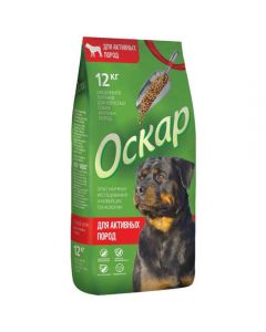 Oscar dry food for dogs of active breeds 12kg - cheap price - pharm-pills.com