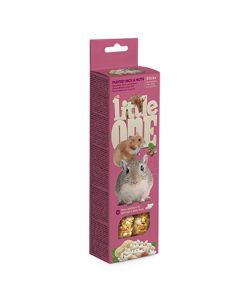 Little one sticks for hamsters, rats, mice, and gerbils with puffed rice and nuts 2 * 60g - cheap price - pharm-pills.com