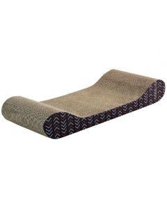 Scratching post bed Sofa made of corrugated cardboard with catnip (49 * 20.5 * 7.5cm) - cheap price - pharm-pills.com