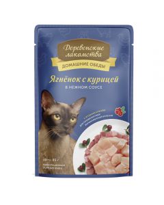 Rustic canned delicacies for cats Lamb with chicken in tender spider sauce 85g - cheap price - pharm-pills.com