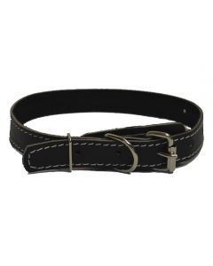 Collar for dogs of medium breeds leather double 20mm - cheap price - pharm-pills.com