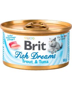 Brit Fish Dreams wet food with trout and tuna 80g - cheap price - pharm-pills.com