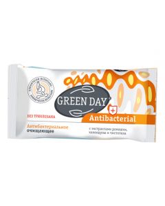 Green Day Antibacterial Cleansing soap with extracts of chamomile, calendula and celandine 90g - cheap price - pharm-pills.com