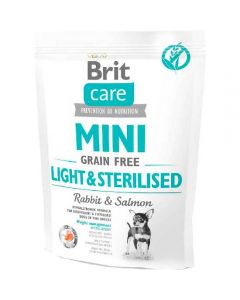 Brit Care Mini Light & Sterilized for overweight mini breed dogs, sterilized 400g - cheap price - pharm-pills.com