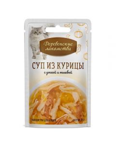 Rustic delicacies Chicken soup with duck and pumpkin for cats 35g - cheap price - pharm-pills.com