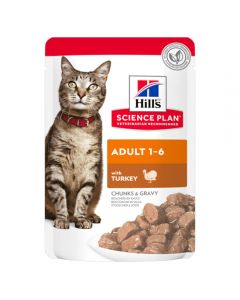 Hill's Science Plan cat food with turkey (chunks in sauce) 85g - cheap price - pharm-pills.com