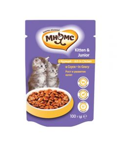 Pro Pet Mnyams spider for kittens with chicken in sauce, growth and development 100g - cheap price - pharm-pills.com