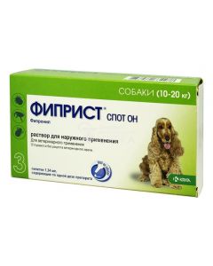 Drops Fiprist Spot It for dogs 10-20 kg 1 pipette 1.34 ml - cheap price - pharm-pills.com