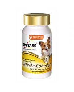 Unitabs BrewersComplex with brewer's yeast for small dogs (100tab) 75g - cheap price - pharm-pills.com