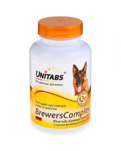 Unitabs BrewersComplex with brewer's yeast for large dogs (100tab) 150g - cheap price - pharm-pills.com