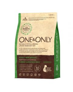 Dry food One & Only turkey with rice for dogs of mini breeds 1kg - cheap price - pharm-pills.com