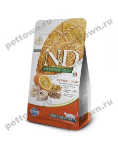 Farmina N&D Codfish & Orange Adult cat food fish with orange 10kg - cheap price - pharm-pills.com