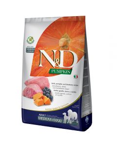 Farmina N&D Adult Medium & Maxi) food for dogs of medium and large breeds lamb, blueberries, pumpkin 12kg - cheap price - pharm-pills.com