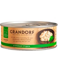 Grandorf (Grandorf Chicken in Broth) canned food for cats Chicken breast 70g - cheap price - pharm-pills.com