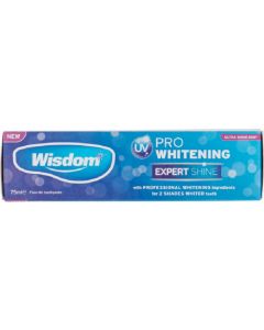 Buy Wisdom PRO Whitening Expert Shine toothpaste for effective removal and prevention of stains 75ml | Online Pharmacy | https://pharm-pills.com