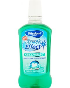 Buy Wisdom Fresh Effect Freshmint Rinse Mint freshness for oral care with fluorine 500 | Online Pharmacy | https://pharm-pills.com