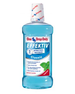 Buy One Drop Only Effektiv Classic Antibacterial cavity rinse mouth, 500 ml | Online Pharmacy | https://pharm-pills.com